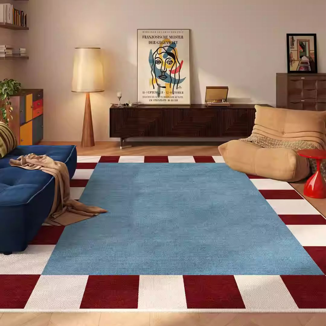 Berry & Milk Block Rug
