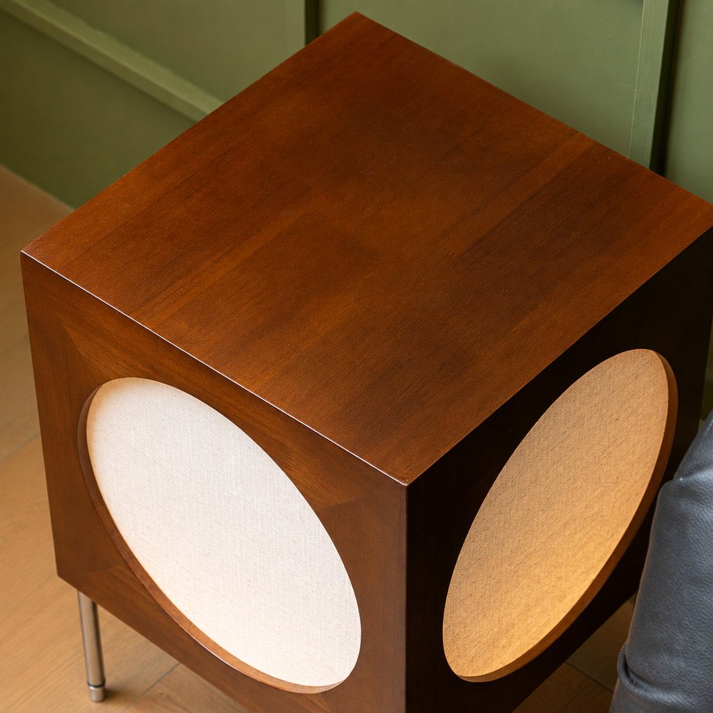 Forest Glow Cube Side Table Lamp