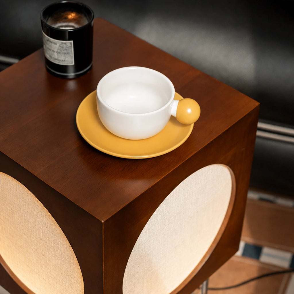 Forest Glow Cube Side Table Lamp