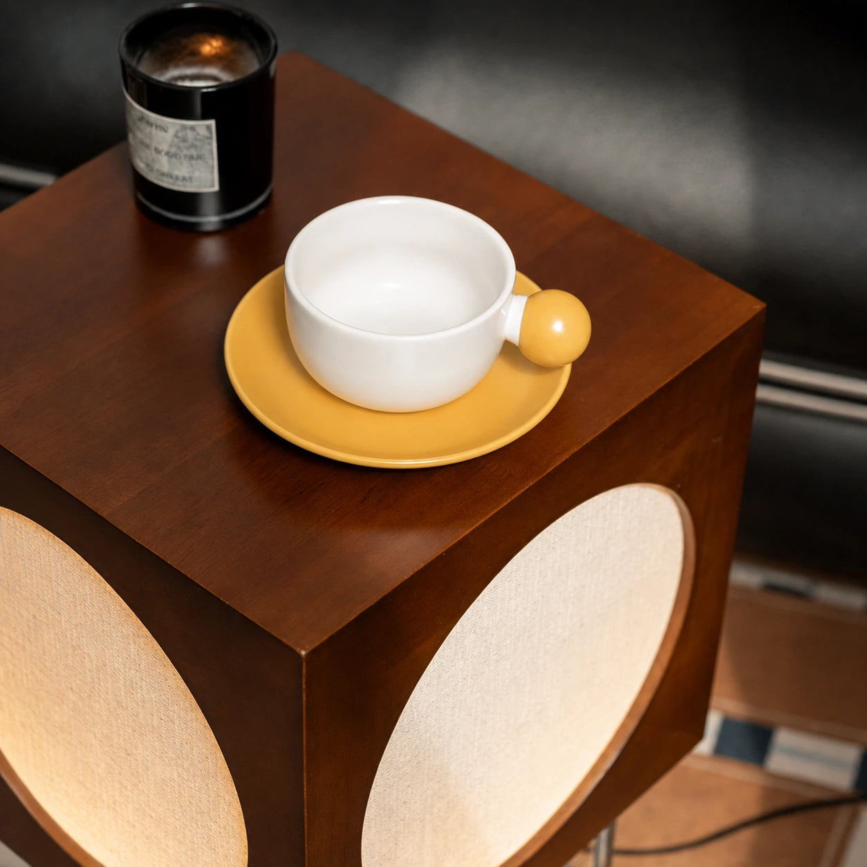 Forest Glow Cube Side Table Lamp