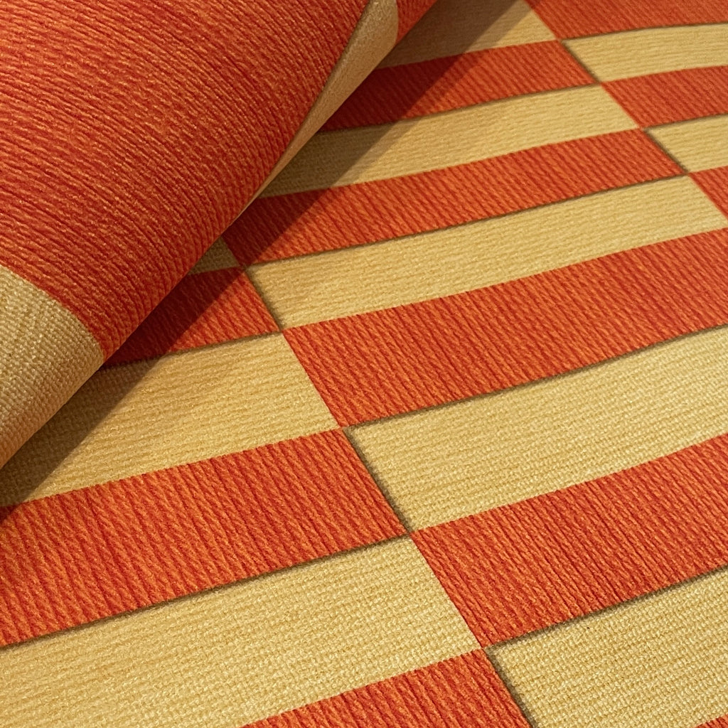Golden Hour Grid Rug - Sunset Yellow