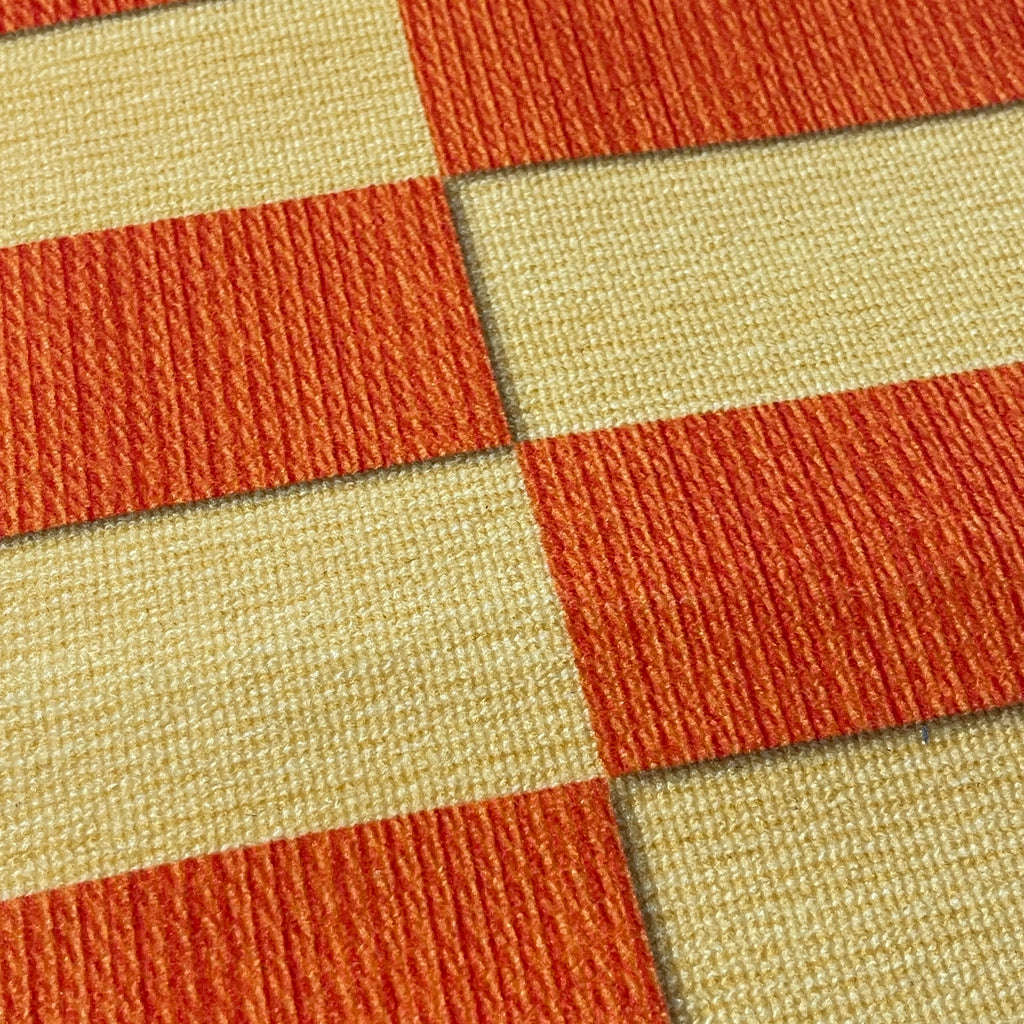 Golden Hour Grid Rug - Sunset Yellow