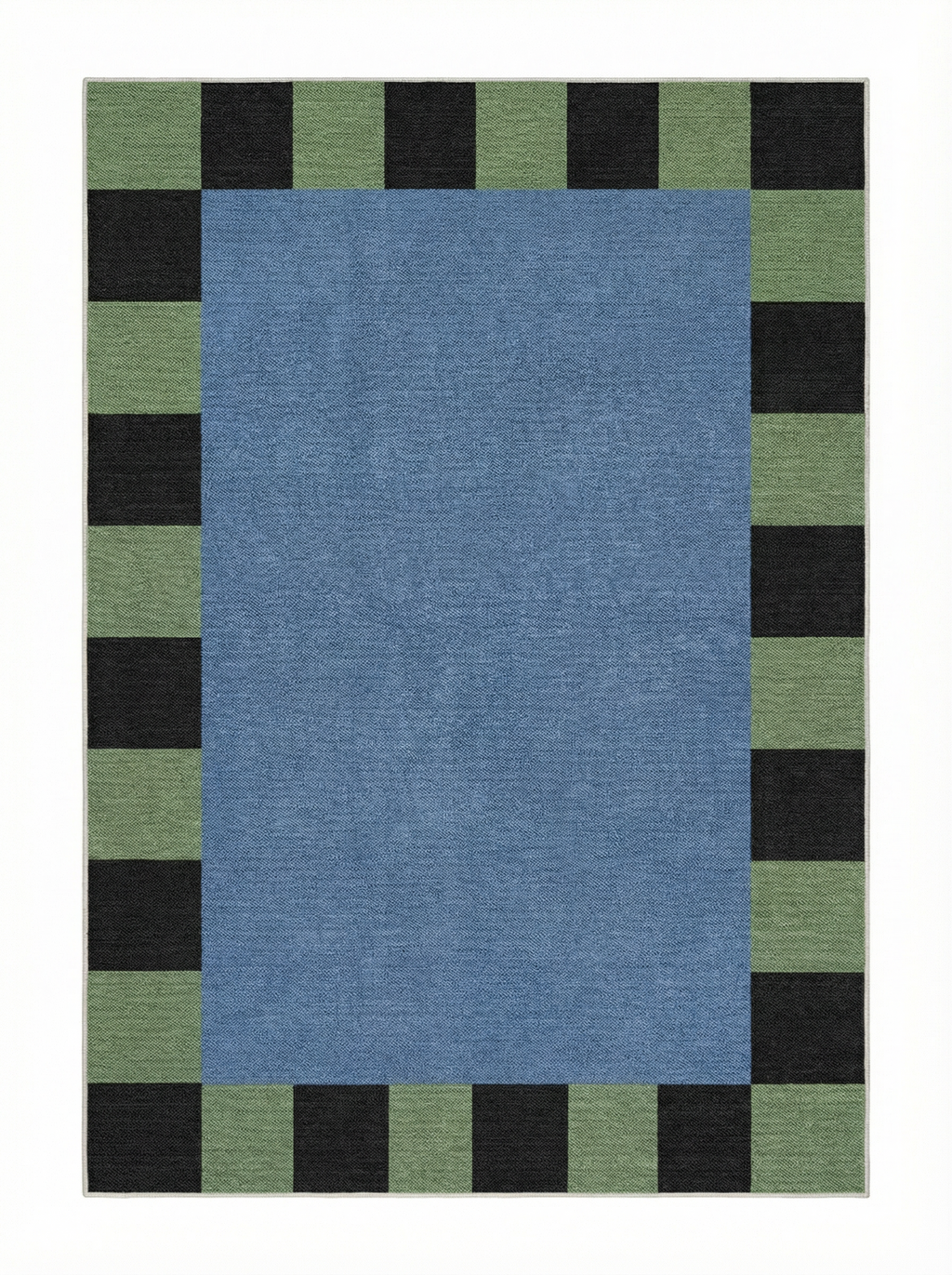 Mint & Midnight Block Rug