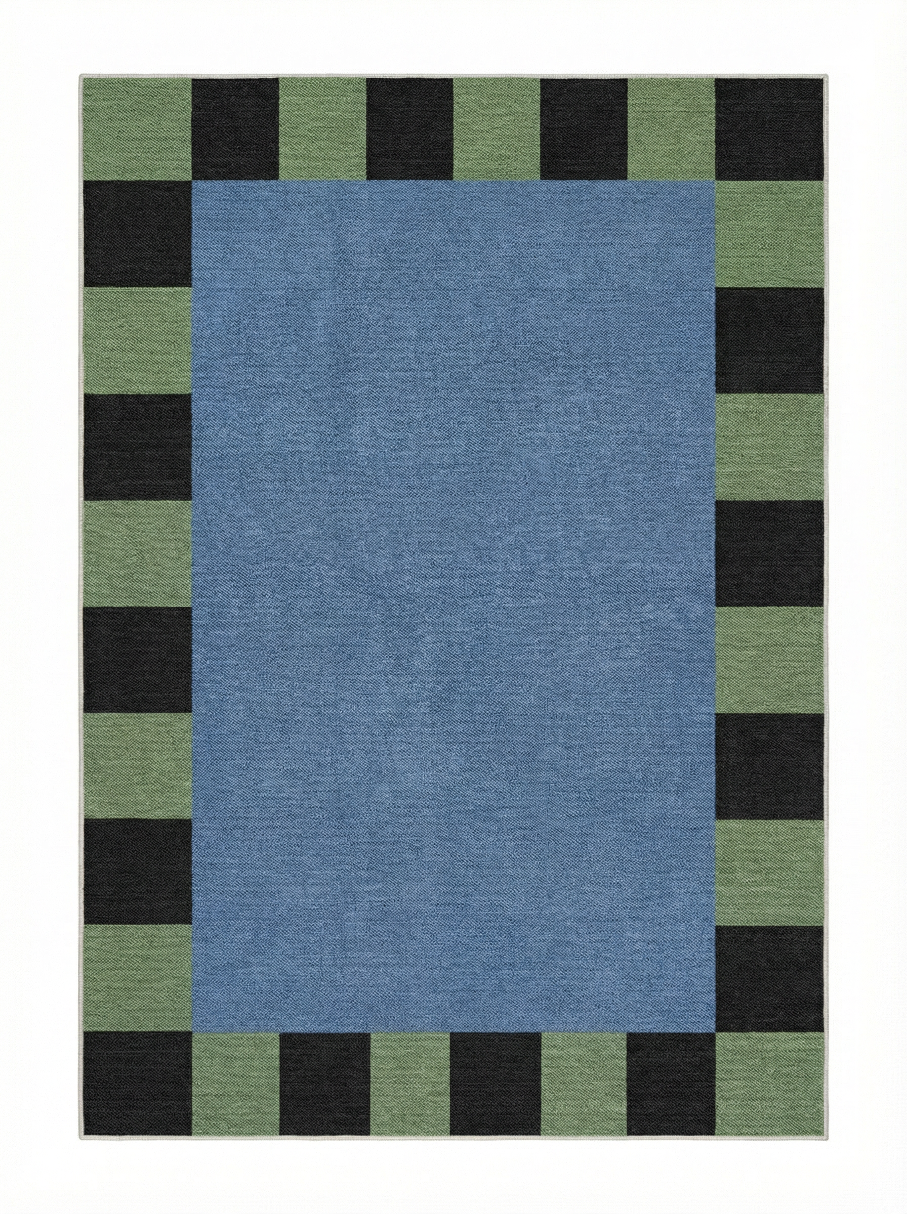 Mint & Midnight Block Rug