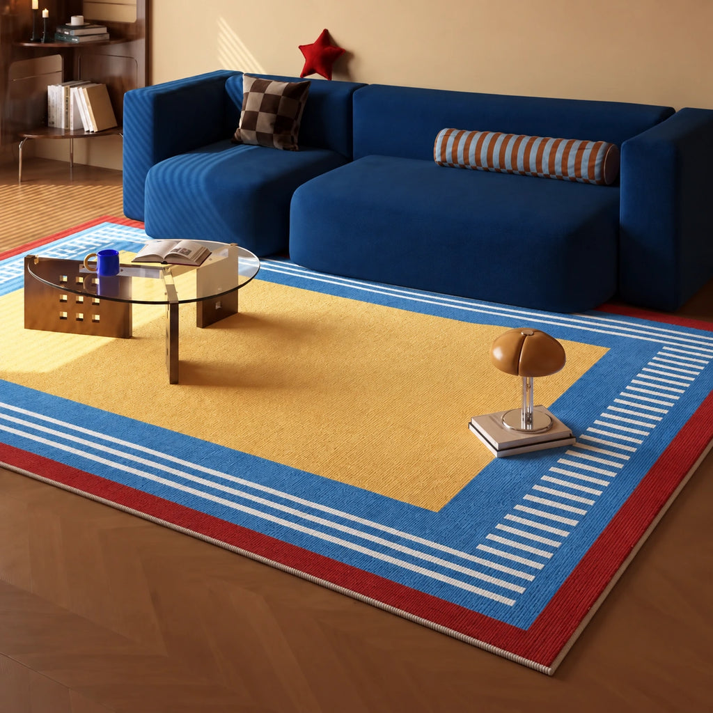 Honey Stripe Rug - Yellow & Blue