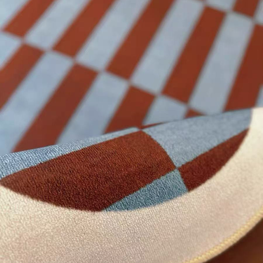 Wobble Edge Checkered Rug