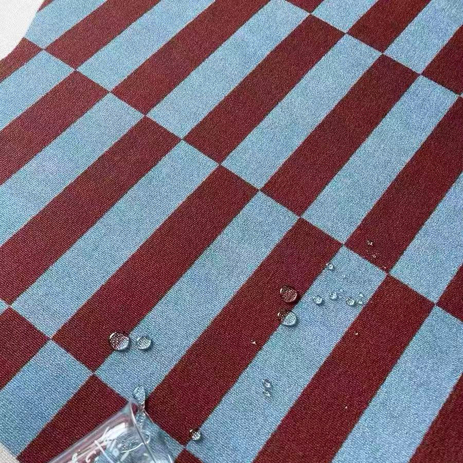 Wobble Edge Checkered Rug