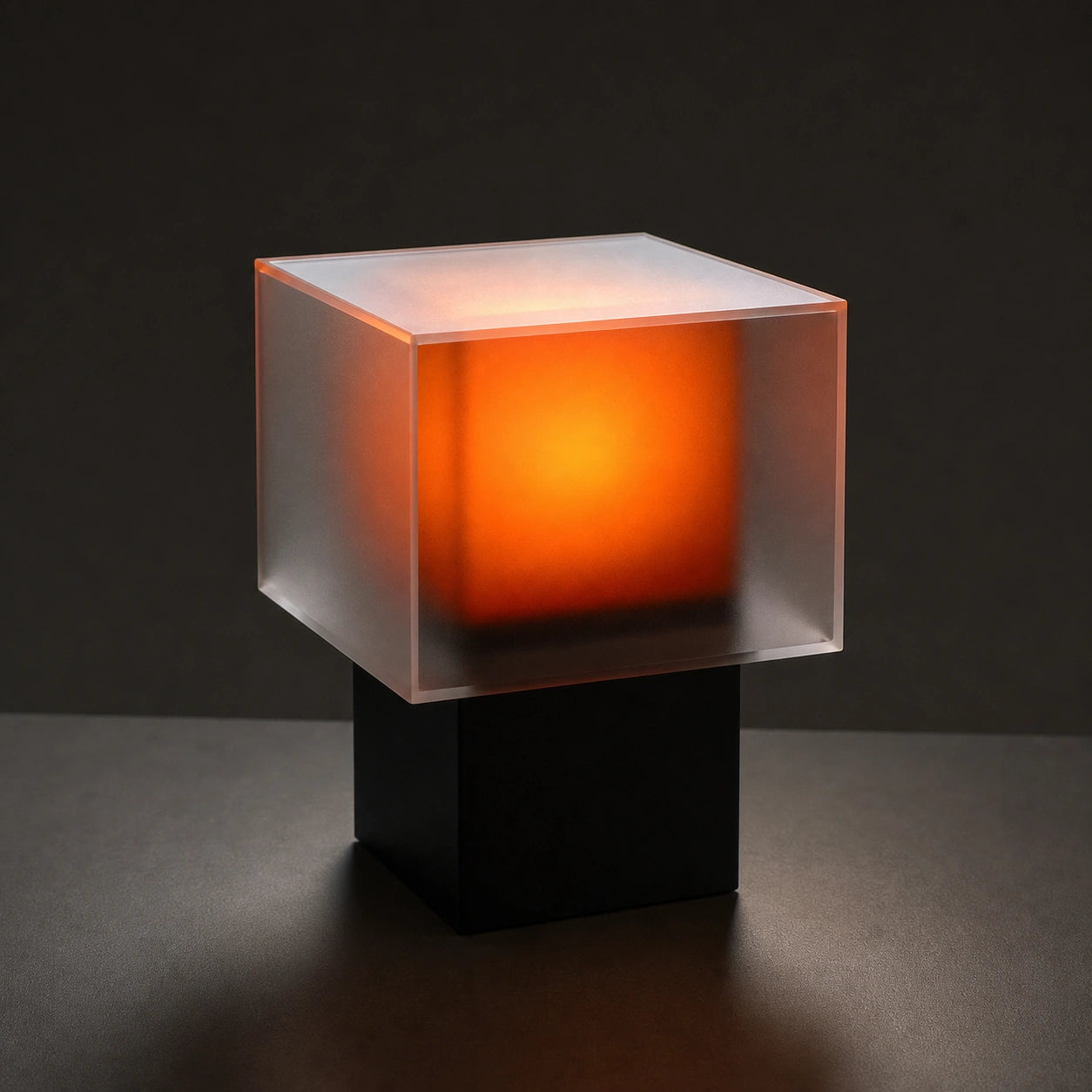 Midnight Haze Cube Table Lamp