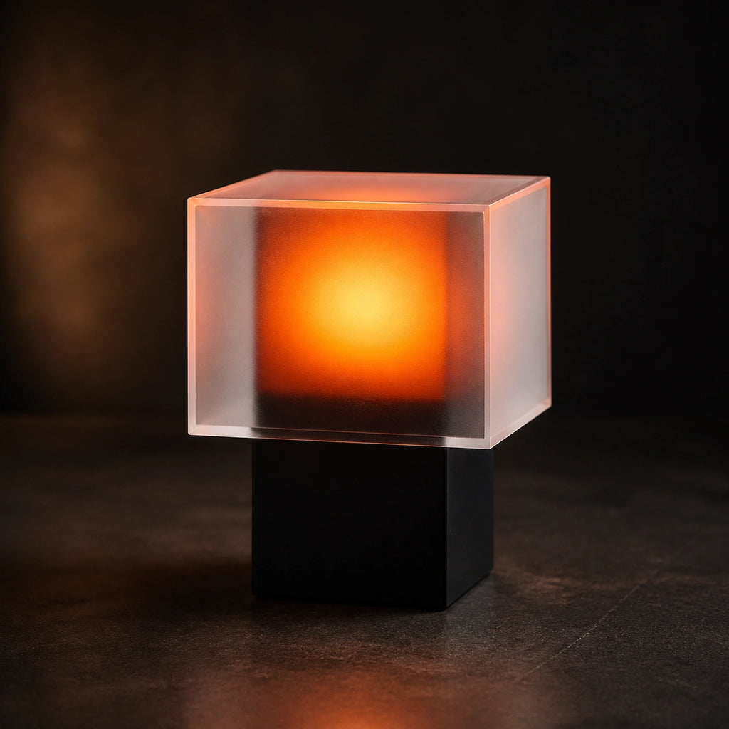 Midnight Haze Cube Table Lamp