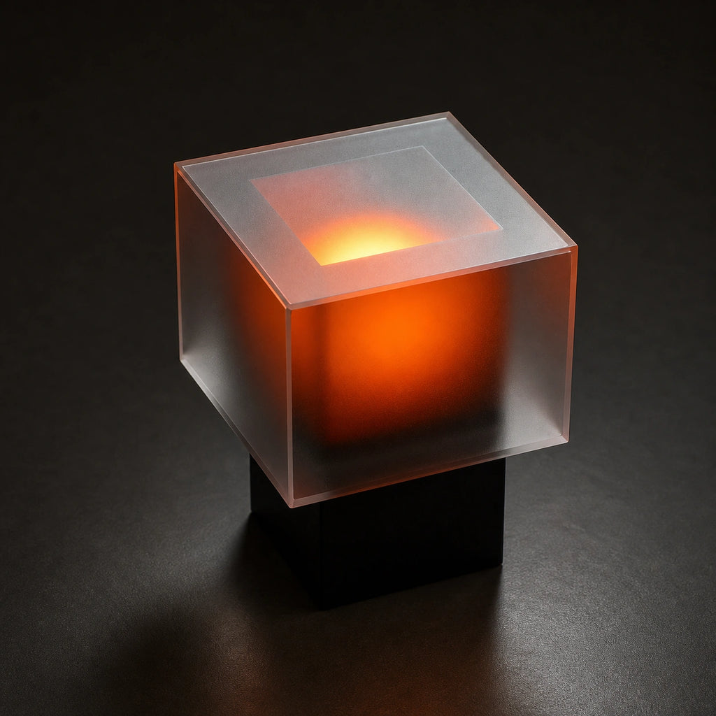 Midnight Haze Cube Table Lamp