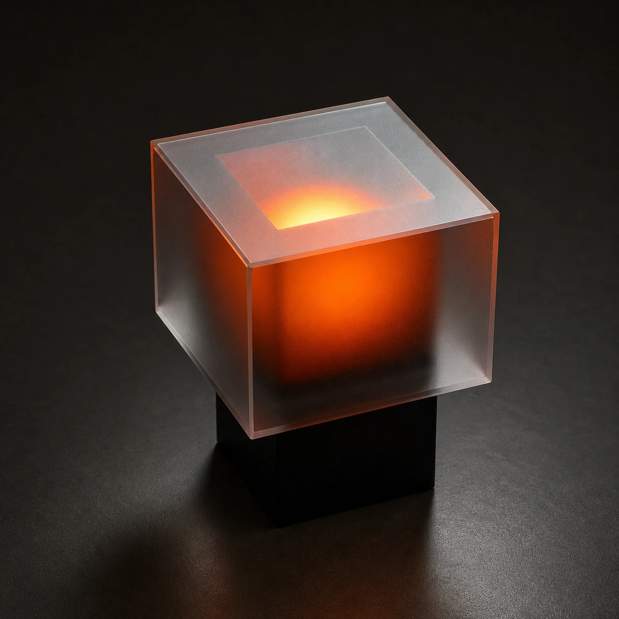 Midnight Haze Cube Table Lamp