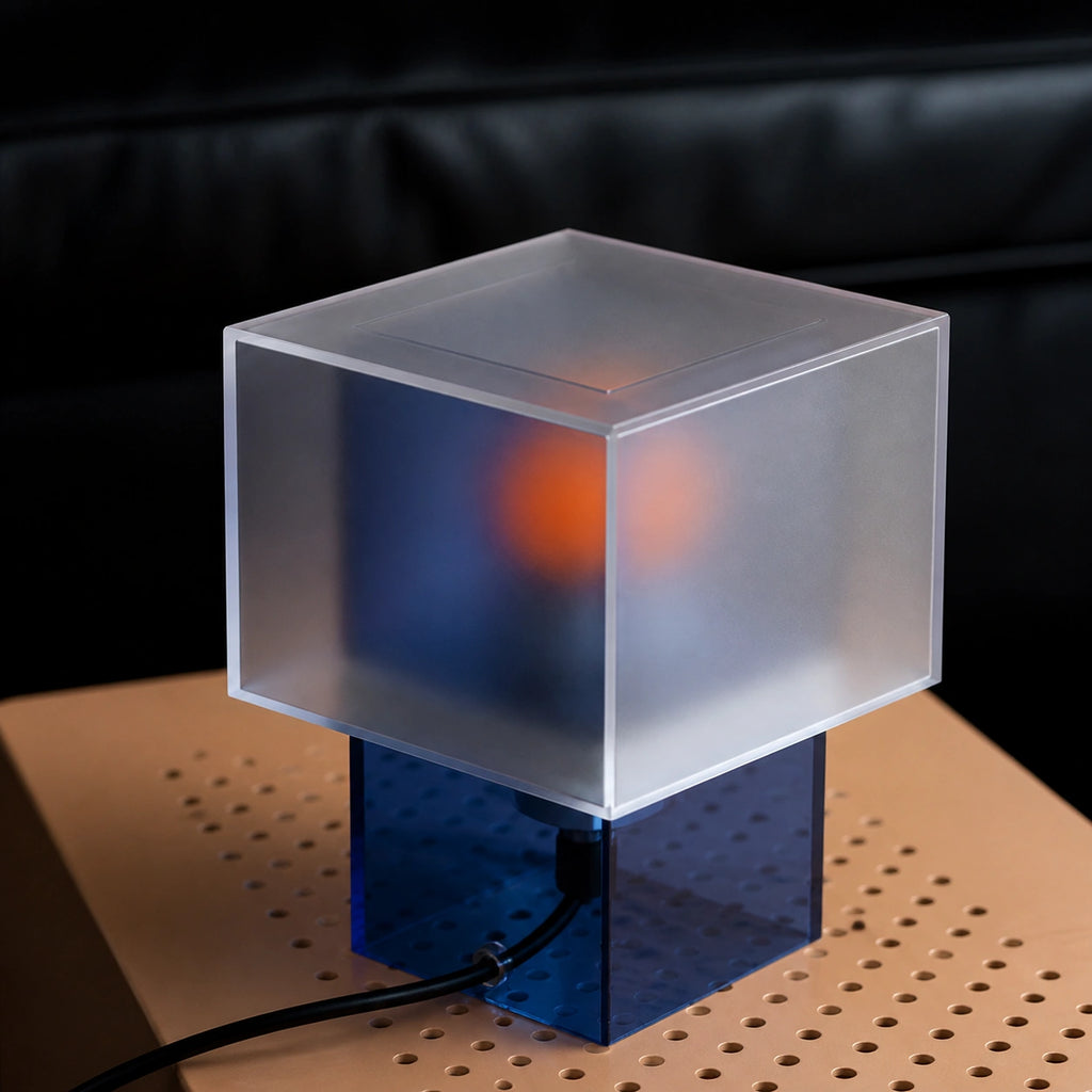 Ocean Haze Cube Table Lamp