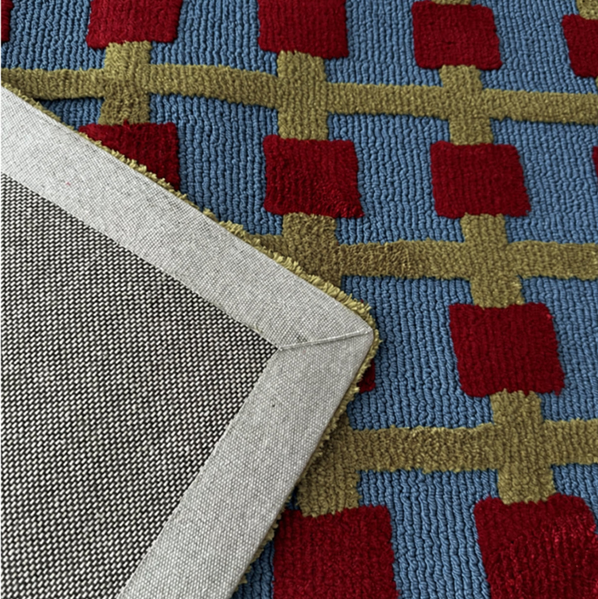 Picnic Waffle Grid Rug