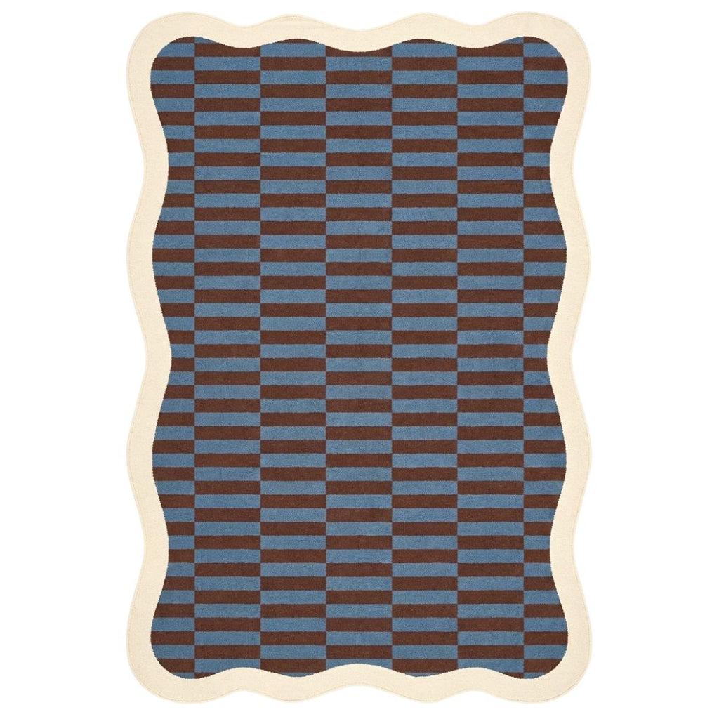 Wobble Edge Checkered Rug