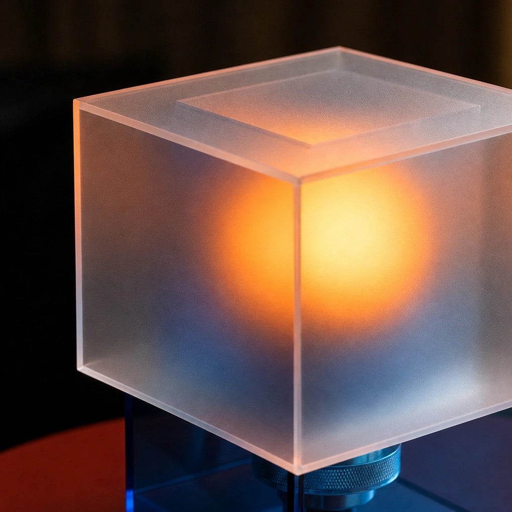 Ocean Haze Cube Table Lamp