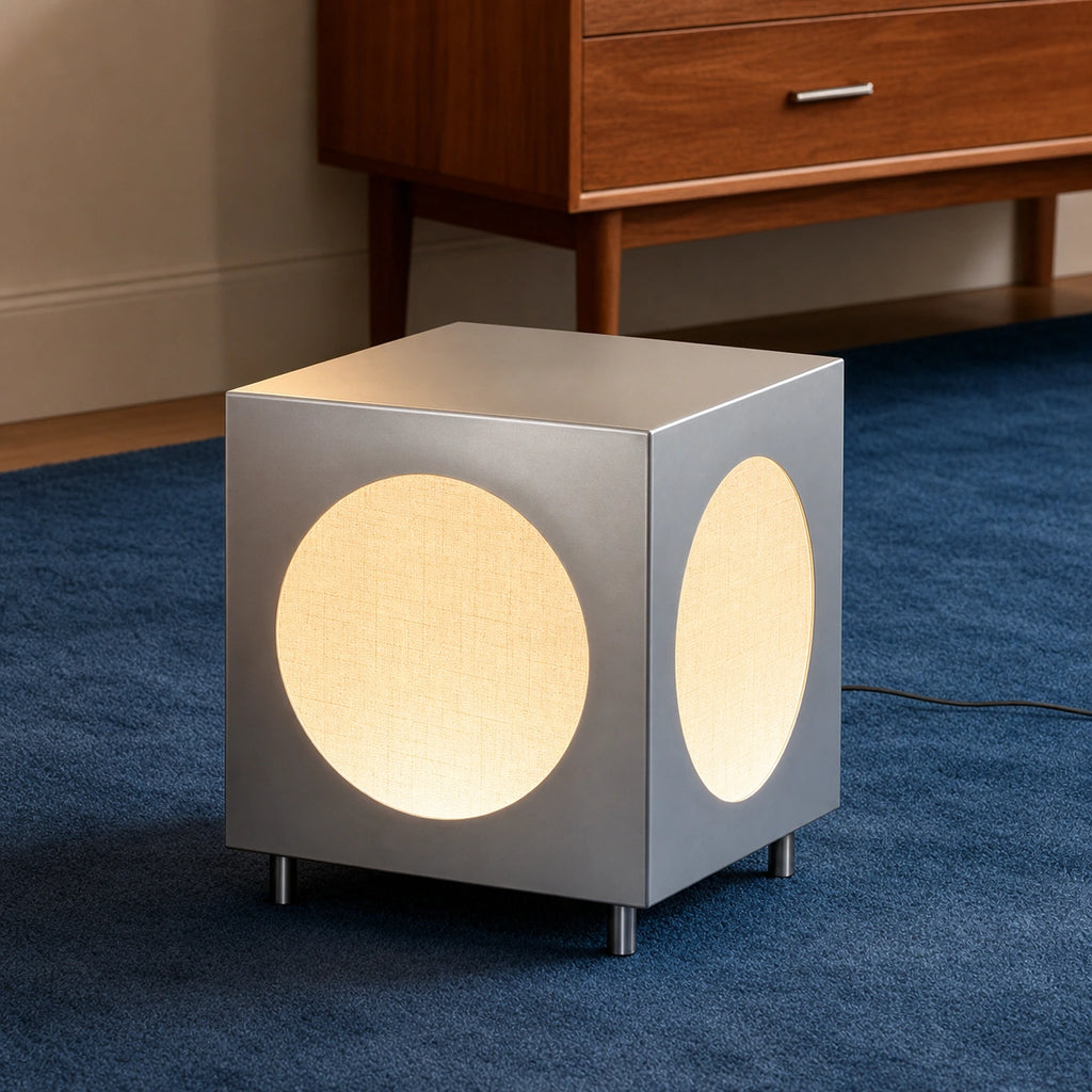 Moonlit Cube Side Table Lamp